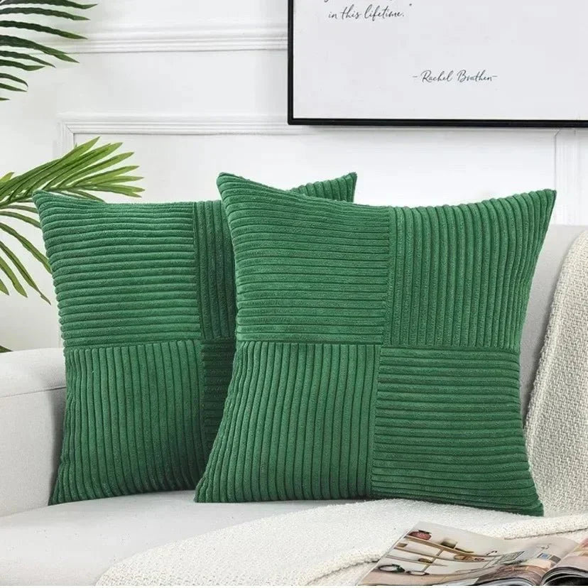 VelvetEase Soft Corduroy Cushion Covers