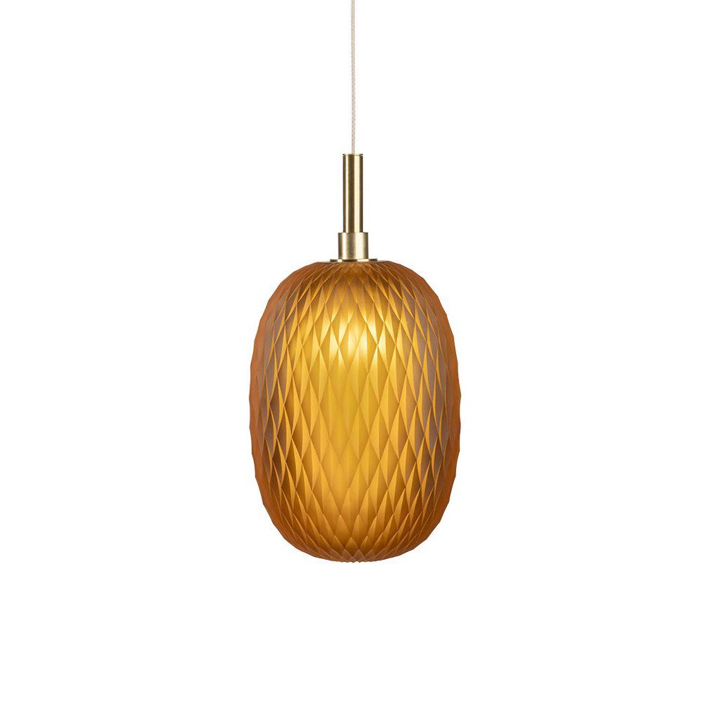 Design-Pendelleuchte mit Glaskugel