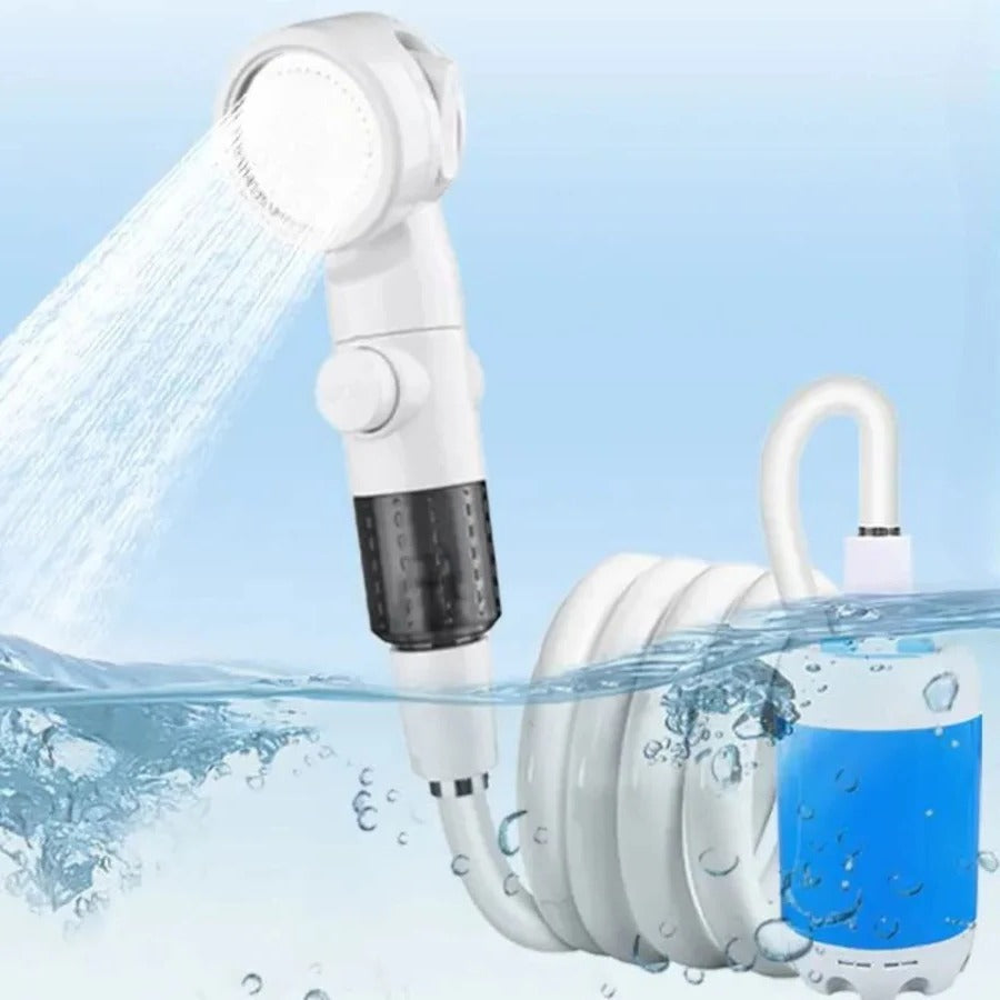 Tragbare USB-aufladbare Wasserpumpen-Duschbrause