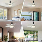 Deckenventilator mit LED-Licht