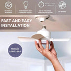 Deckenventilator mit LED-Licht