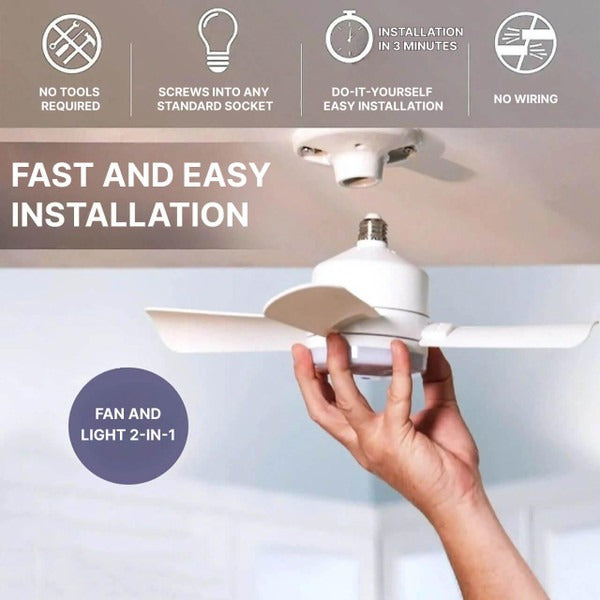 Deckenventilator mit LED-Licht