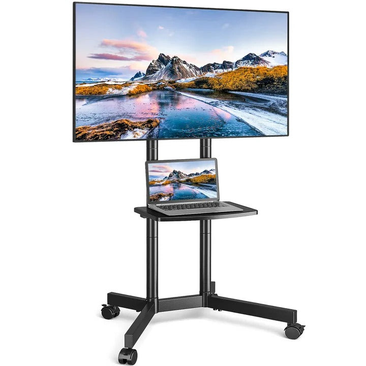 Mobiler TV-Ständer mit Regal