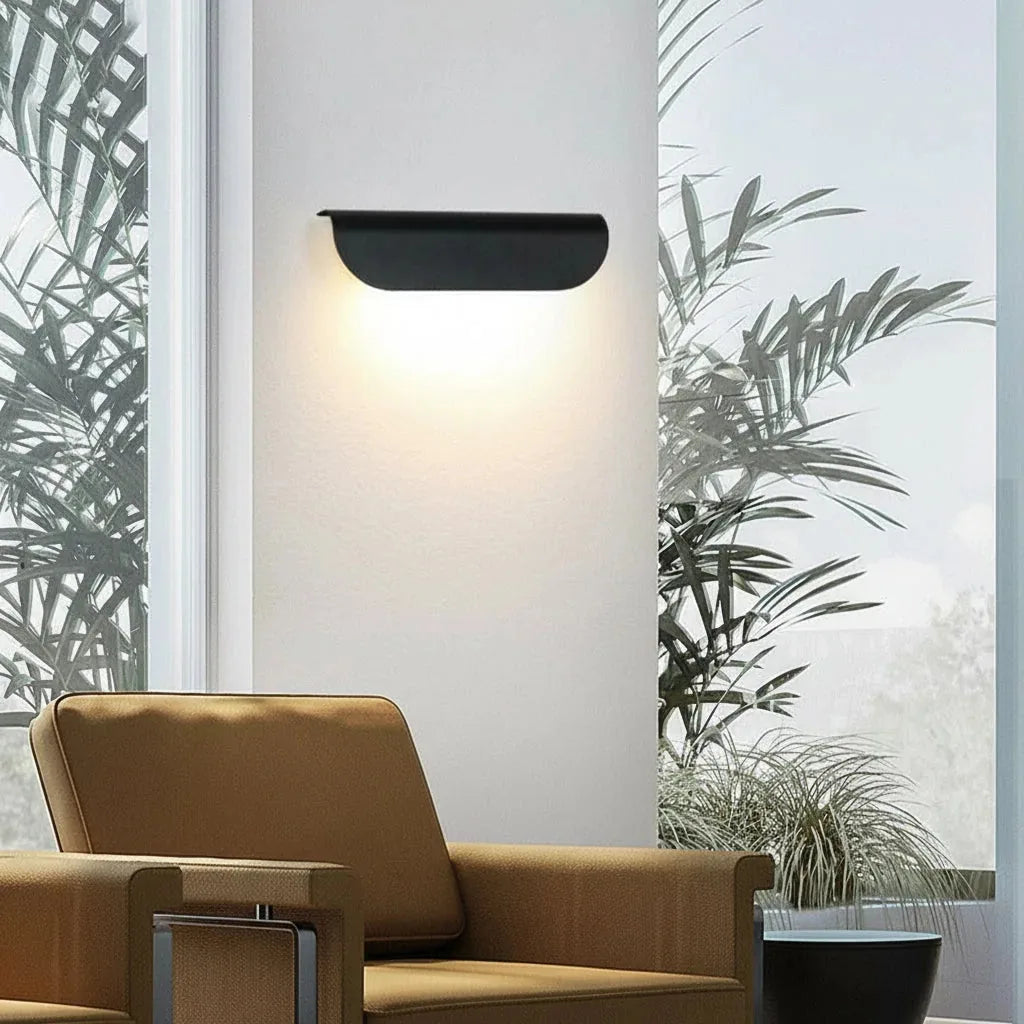 Moderne minimalistische LED-Wandleuchte aus Aluminium (12W)