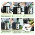 Juicer with Pitcher 800W (1.25 Liter Pulp Container)