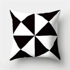 Stilvoller geometrischer Kissenbezug für ein modernes Interieur