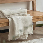 Allison Tassel Cotton Blanket