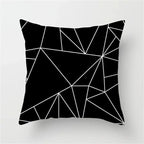 Stilvoller geometrischer Kissenbezug für ein modernes Interieur