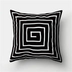 Stilvoller geometrischer Kissenbezug für ein modernes Interieur