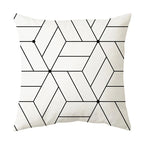 Stilvoller geometrischer Kissenbezug für ein modernes Interieur