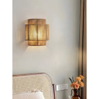 Moderne Rattan-Wandleuchte