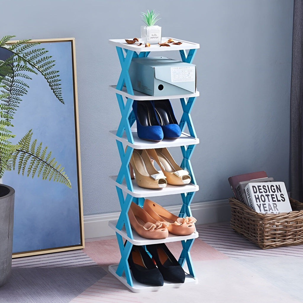 Multifunctional Foldable Shoe Rack