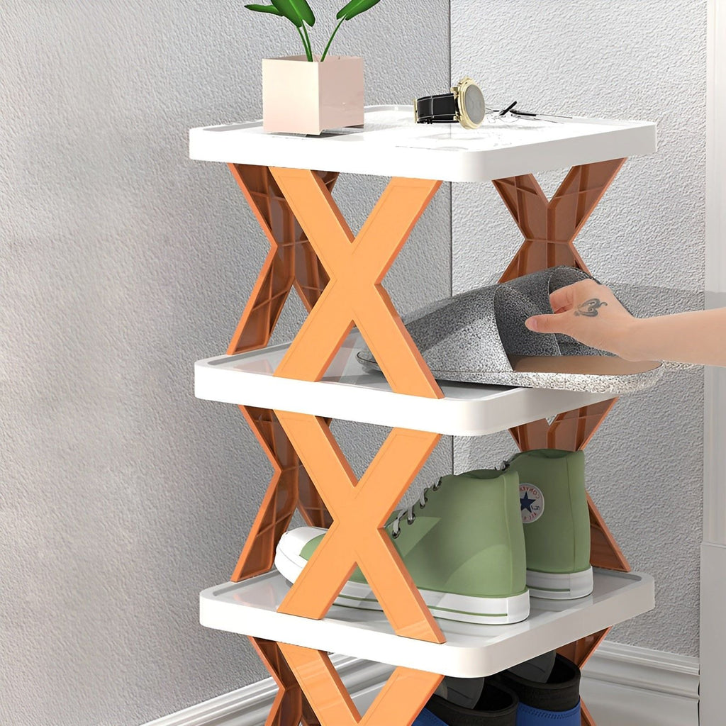Multifunctional Foldable Shoe Rack