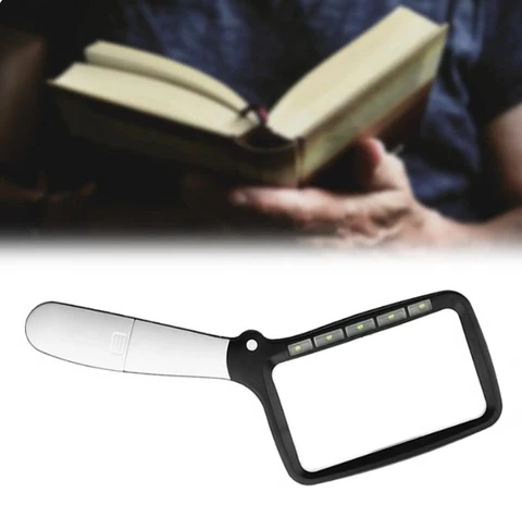 Leselupe mit LED-Beleuchtung