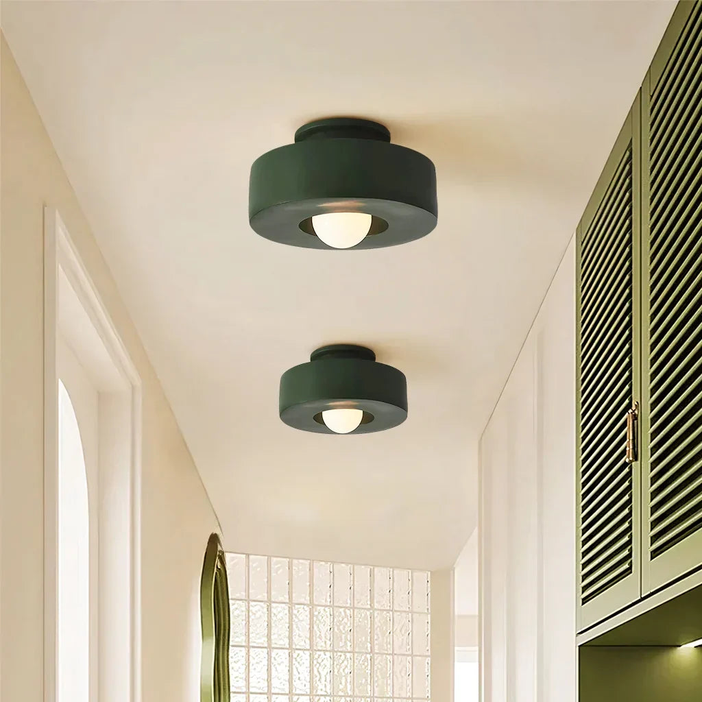 Minimalistische LED-Deckenleuchte aus Kunstharz, 11,8 Zoll
