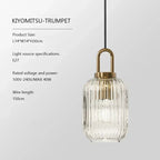 Design-Pendelleuchte in Kürbisform
