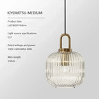 Design-Pendelleuchte in Kürbisform