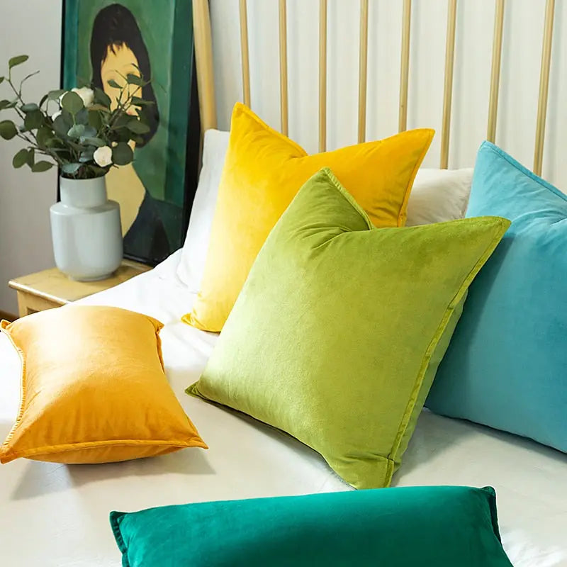 VelvetLuxe Velvet Cushion Cover