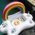 Rainbow Cloud Inflatable Pool Float