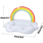 Rainbow Cloud Inflatable Pool Float