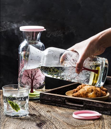 Clementine Glaskühlwasserflasche