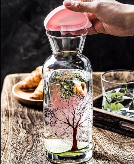 Clementine Glaskühlwasserflasche