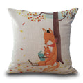 Fox Pattern Cushion Cover