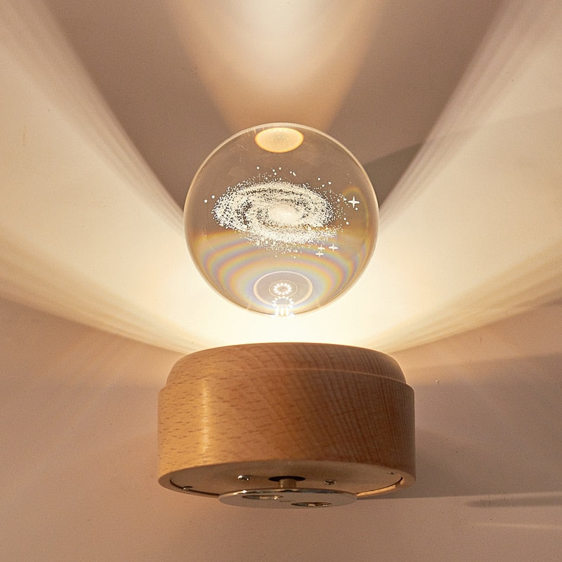 3D rotierende Kristall-Universum-Musik-LED-Leuchte