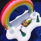 Rainbow Cloud Inflatable Pool Float
