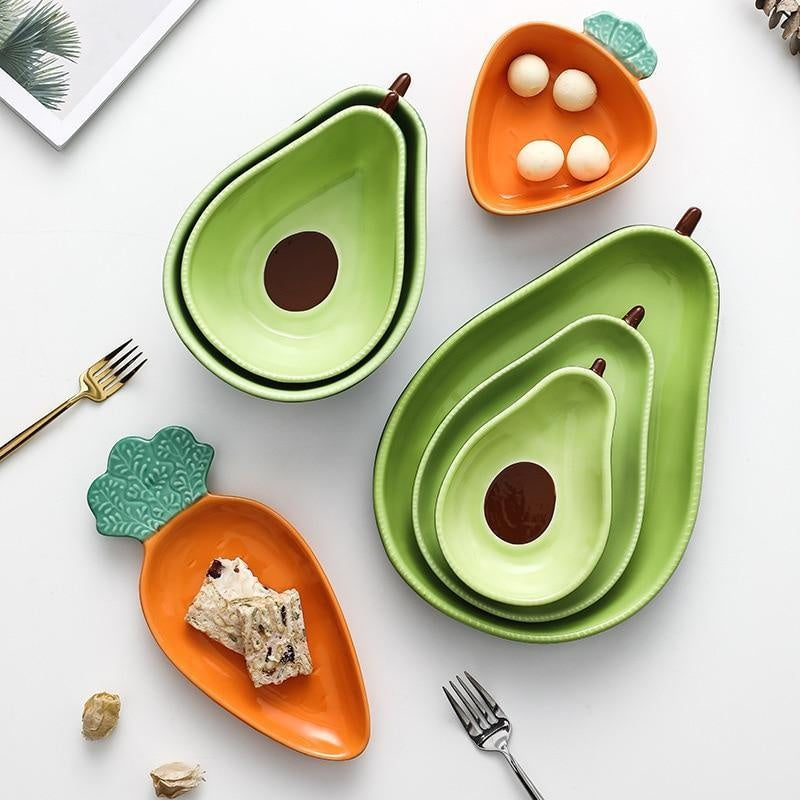 Avocado-Geschirr