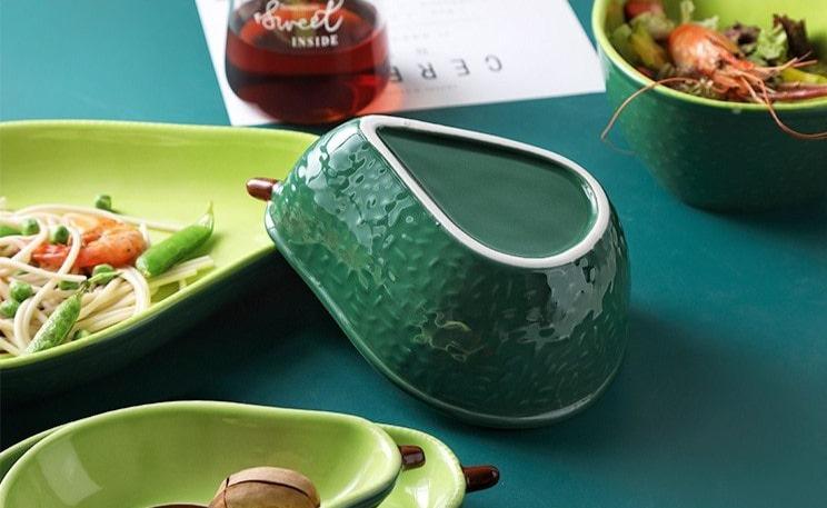 Avocado-Geschirr