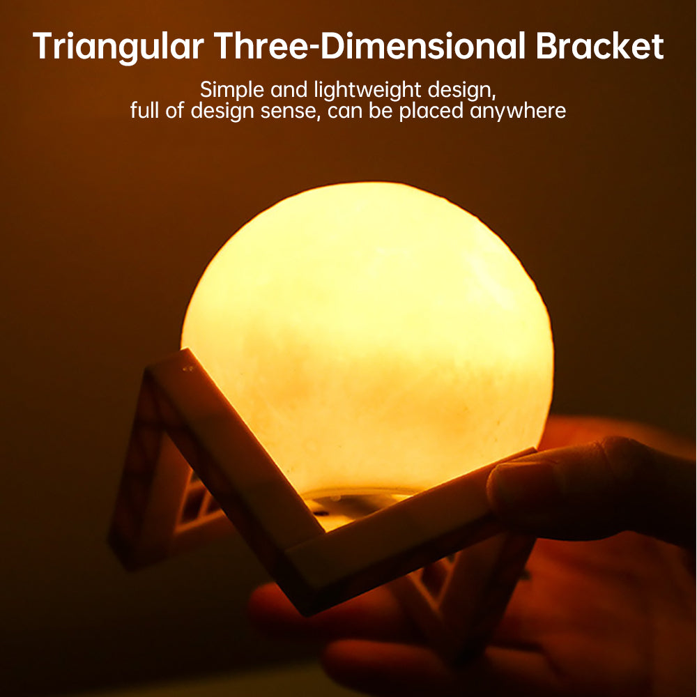 3D-Mond-Nachtlicht mit Touch-Schalter und Akku