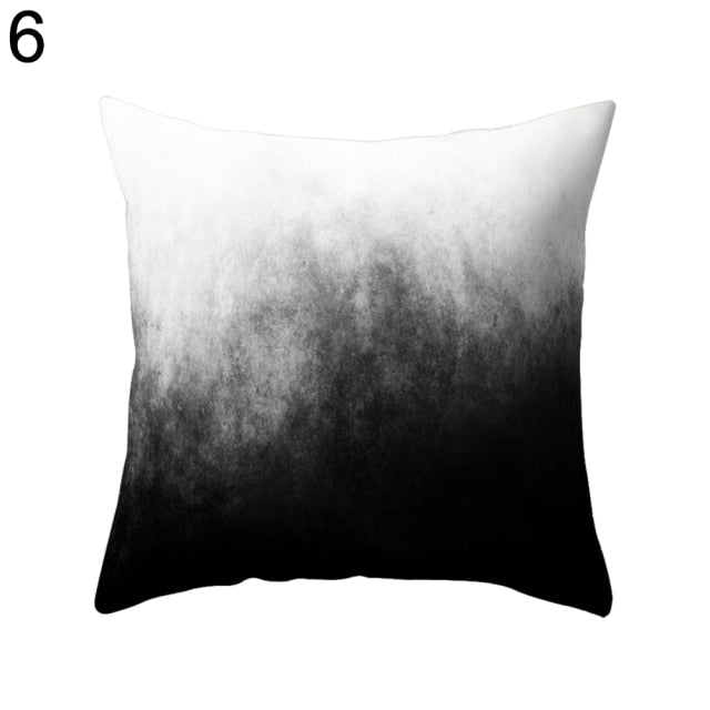 Black and White Geometric Home Pillow Case