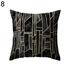 Black and White Geometric Home Pillow Case