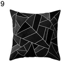 Black and White Geometric Home Pillow Case