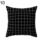 Black and White Geometric Home Pillow Case