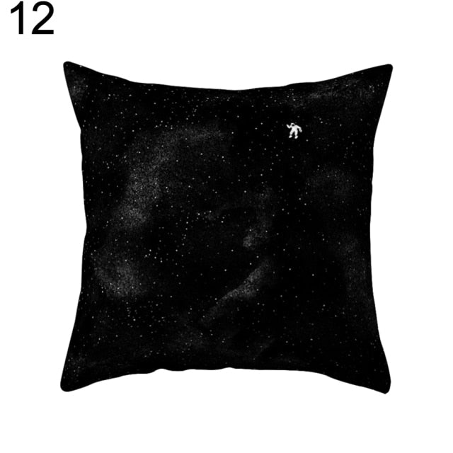 Black and White Geometric Home Pillow Case