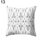 Black and White Geometric Home Pillow Case