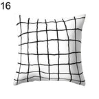 Black and White Geometric Home Pillow Case