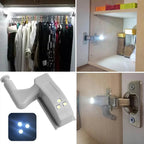 10er-Set LED-Scharnier-Sensorleuchten für Kleiderschränke