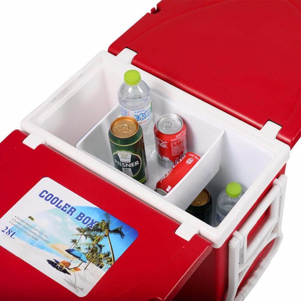 Multi Function Foldable Rolling Cooler Box Picnic Set
