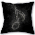 Decorative Musical Notes Pillow Case