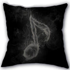 Decorative Musical Notes Pillow Case