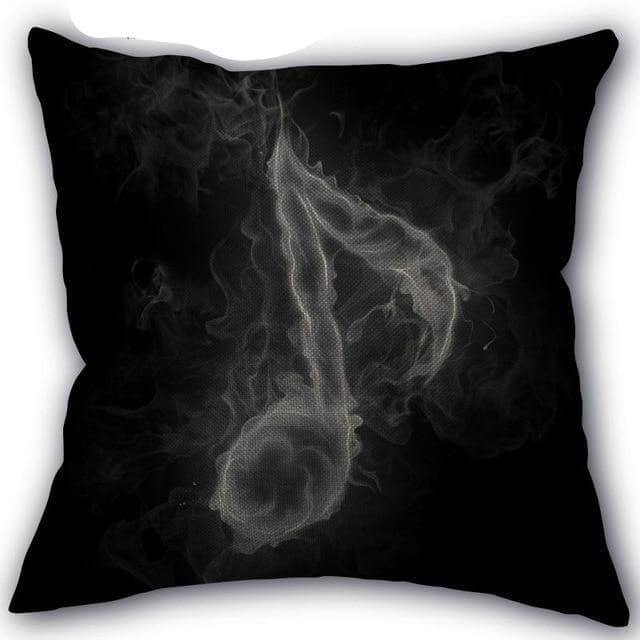 Decorative Musical Notes Pillow Case