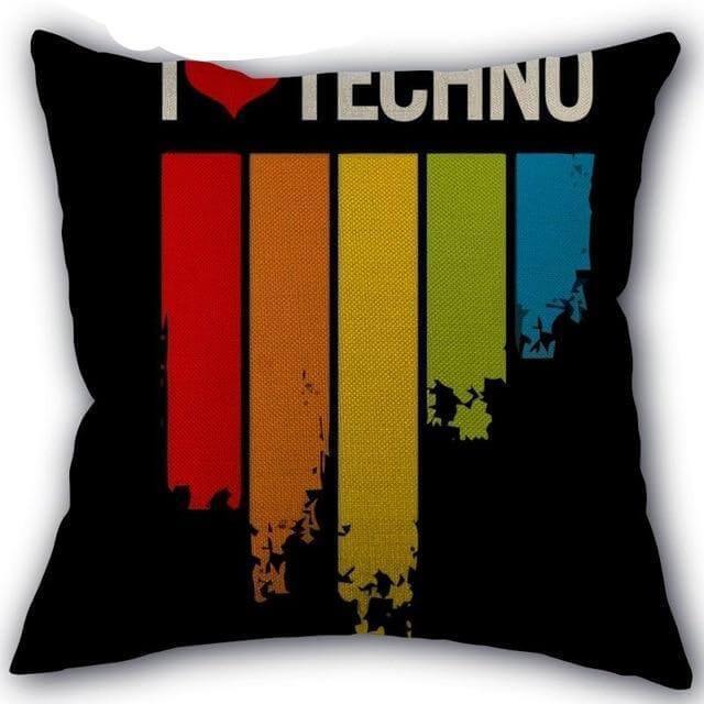Decorative Musical Notes Pillow Case