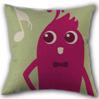 Decorative Musical Notes Pillow Case