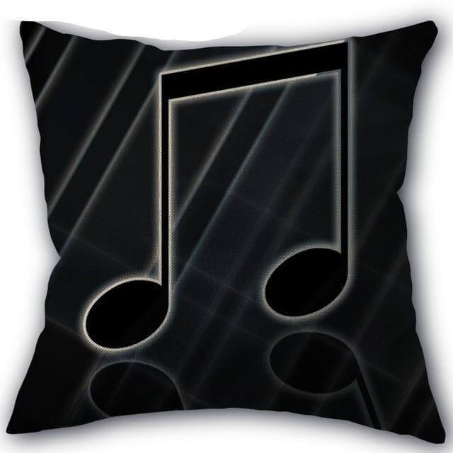 Decorative Musical Notes Pillow Case