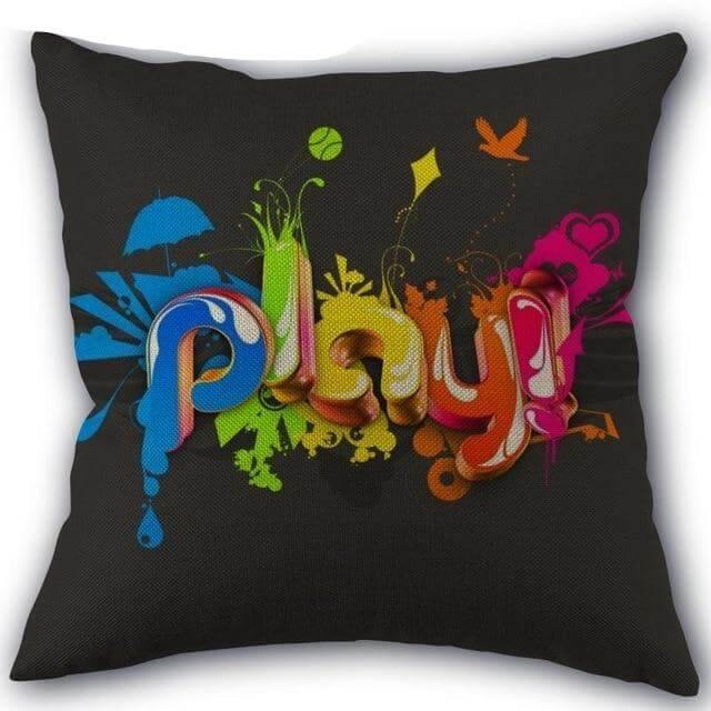 Decorative Musical Notes Pillow Case