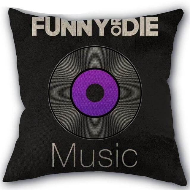 Decorative Musical Notes Pillow Case