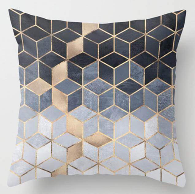 Irregular Triangle Pattern Pillow Case